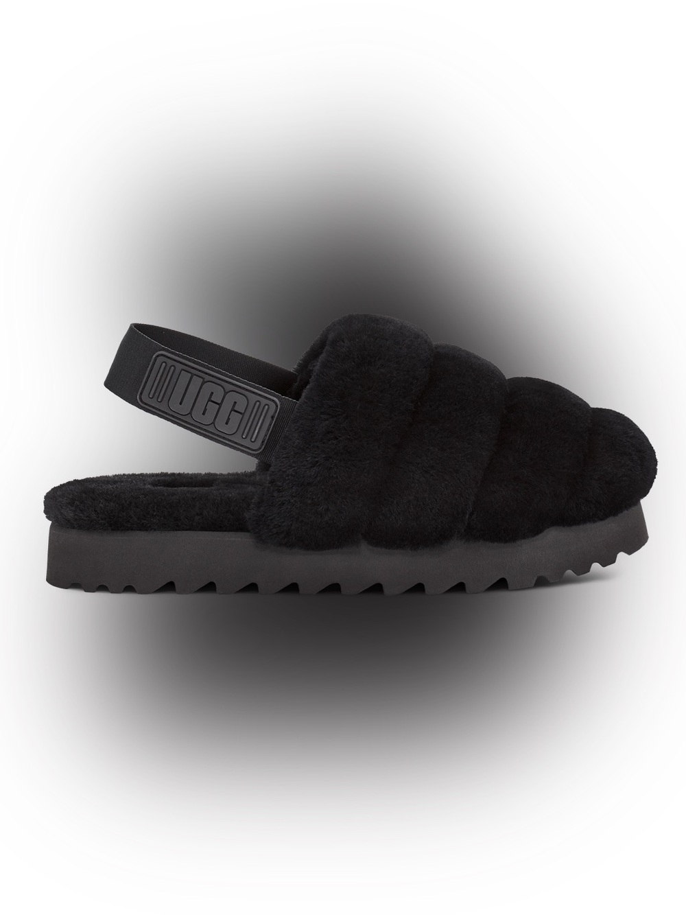 NEW UGG Black Super Fluff Slippers Size 9